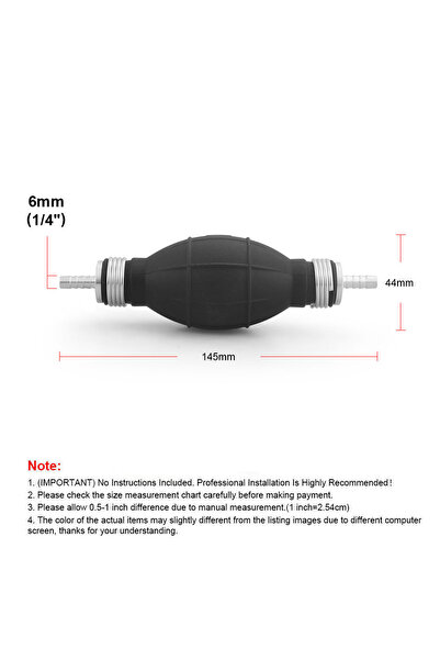 Choice1 6MM 6mm/8mm/10mm/12mm Hand Fuel Pump Line Aluminum Hand Primer Bulb d...