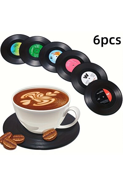 Choice3 مجموعة من 6 قطع دائرية مقاس 1 6/12 بوصة، مصنوعة من الفينيل الموسيقي ث...