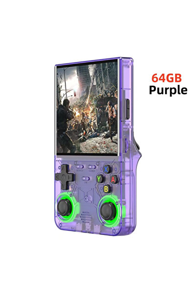 Choice16 جهاز ألعاب فيديو محمول R36U بنفسجي بسعة 64 جيجابايت، R36S ريترو، R36...