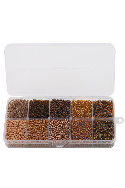 Choice1 10 coffee 130g/set Glass Round Seed Beads Tube Loose Beads DIY Bracel...