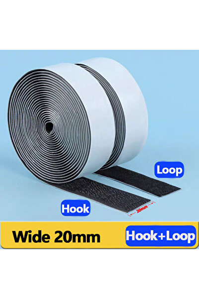 Choice11 شريط لاصق قوي مزدوج وجهين، أسود اللون، بطول 3 أمتار وعرض 20 مم، متوف...