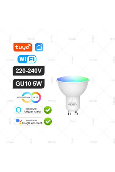 Choice4 1Pcs Bulb WiFi GU10 220-240V Tuya E27 GU10 E14 Bulb WiFi Zigbee Bluet...
