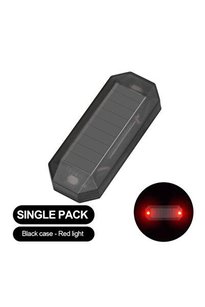 Choice1 مصباح تحذيري صغير يعمل بالطاقة الشمسية بتقنية LED للسيارة الحمراء، مز...