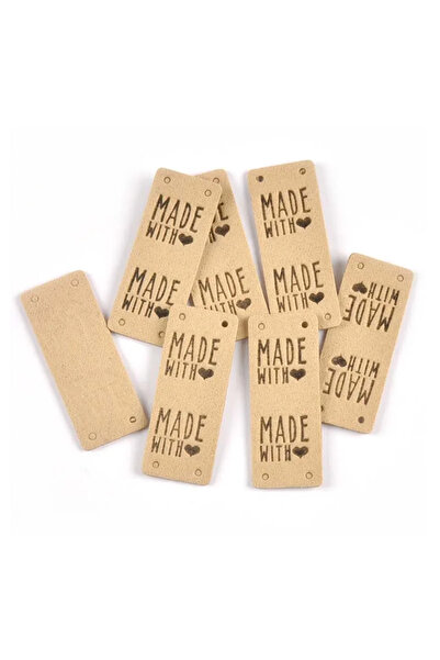 Choice7 7 20Pcs 2x5cm PU Cloth Handmade Embossed Tags DIY Flag Label For Garm...