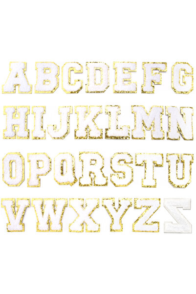 Choice8 white (Iron-On) 26pcs/lot Color Letter Patches Embroidery Alphabet Ir...