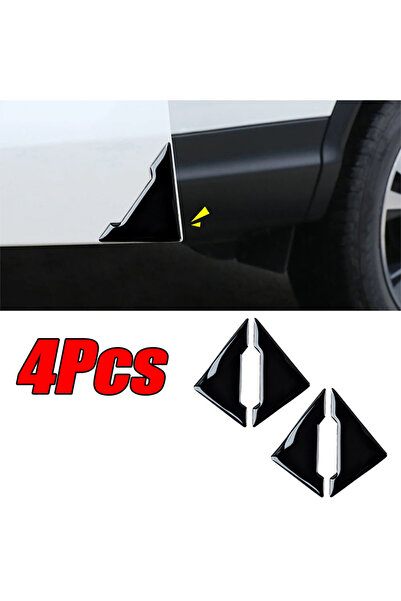 Choice7 4 قطع غطاء حماية أسود لزوايا أبواب السيارة، واقي من خدوش الأبواب، مصن...