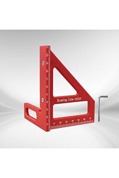 Choice1 منقلة زاوية متعددة قياسية حمراء اللون، قطعة واحدة، لأعمال النجارة، مص...