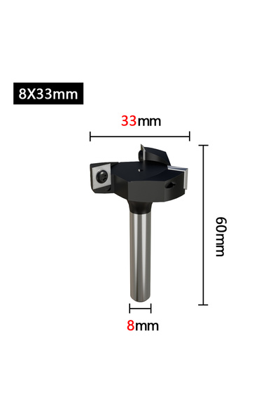 Choice6 8X33 no blades 1Pc 8 12 12.7mm CNC Surfacing Router Bit Insert-Style ...
