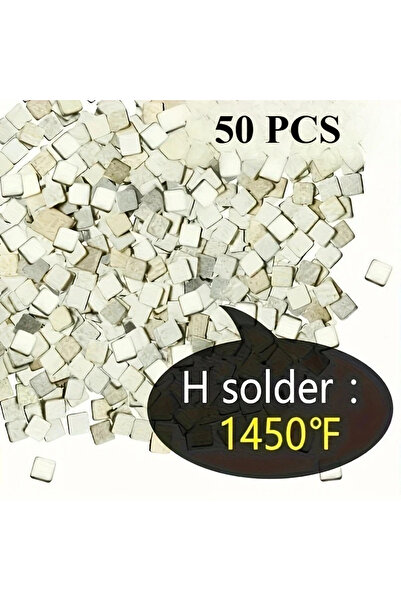 Choice11 50 Pcs High Silver Solder Sheets 600/700/800°C - High/Med/Low Temp D...