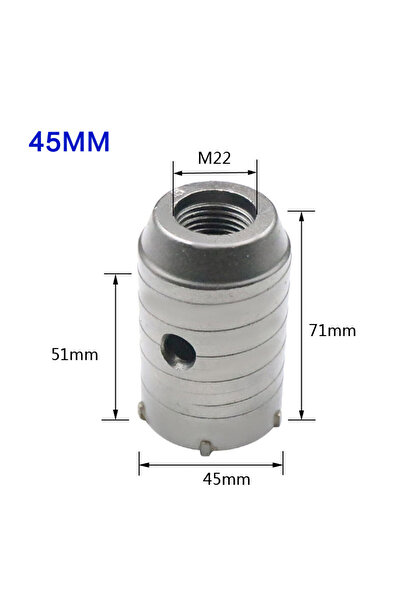Choice14 45mm SDS Concrete Hole Saw 30-160mm Electric Hollow Core Drill Bit S...
