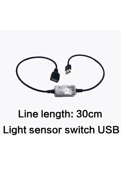 Choice6 مفتاح استشعار ضوئي USB للتشغيل الليلي، مفتاح فوتوسيل تلقائي التشغيل/ا...