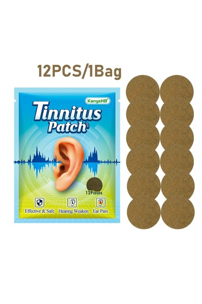 Choice3 12 قطعة/48 قطعة من لصقات طنين الأذن، تُحسّن الصداع النصفي، ألم الأذن،...