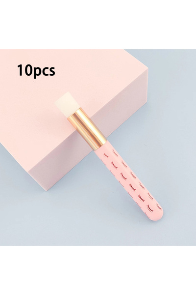 Choice16 A-pink-10pcs 10/20/50pcs Eyelash Makeup Brush Cleaning Brush Lash Sh...