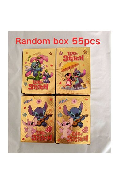 Choice3 مجموعة عشوائية من 55 بطاقة ذهبية من سلسلة ليلو وستيتش، بطاقات ديزني س...