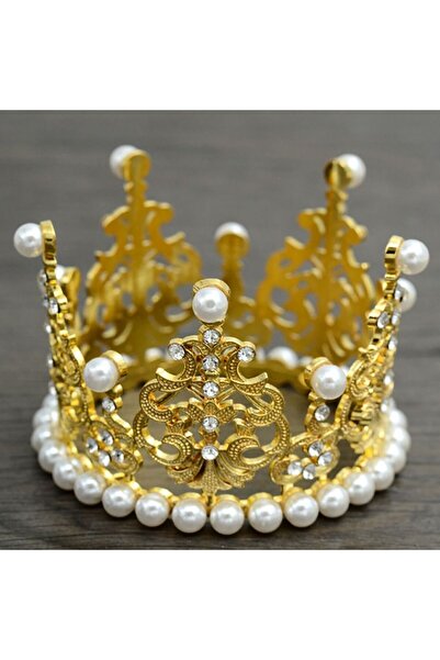 Choice1 gold 1Pcs Gold Silver Color Crown Cake Topper Decoration Decorative E...