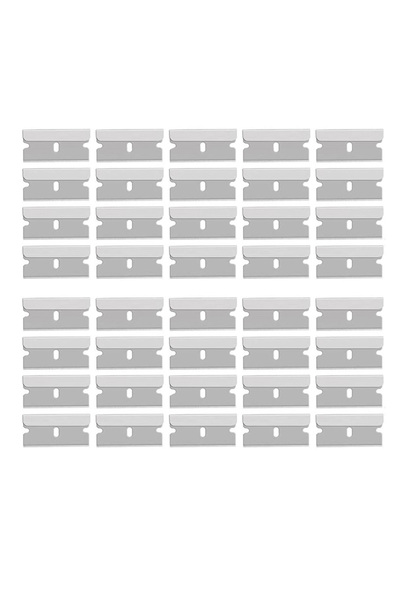 Choice3 40PCS Razor Scraper Blades Stainless Steel Replacement Blades Glass C...
