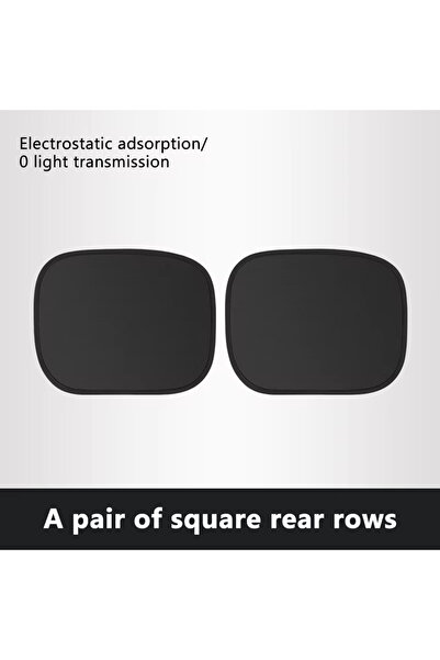 choice2 Rear 2pcs Summer Electrostatic Sun Visor for Car Side Window 4-Layer ...