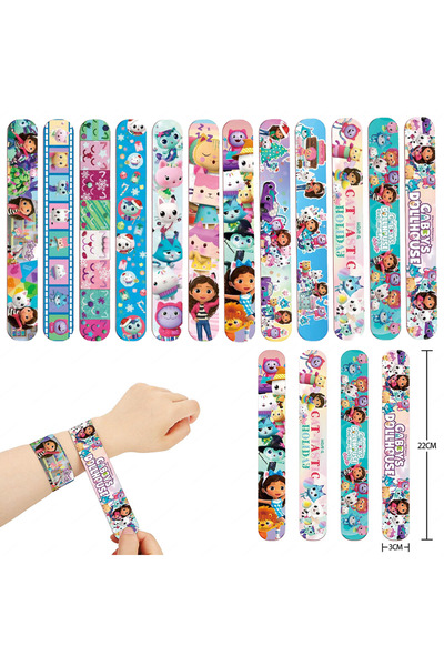 Choice1 36 قطعة من أساور الصفع، أساور صفع، أساور صفع على شكل قطط بيت الدمى غا...