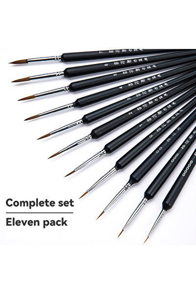 Choice3 11 قطعة (4/5/11 قطعة) فرشاة رسم فنية صغيرة بخطاف، فرشاة رسم من شعر اب...