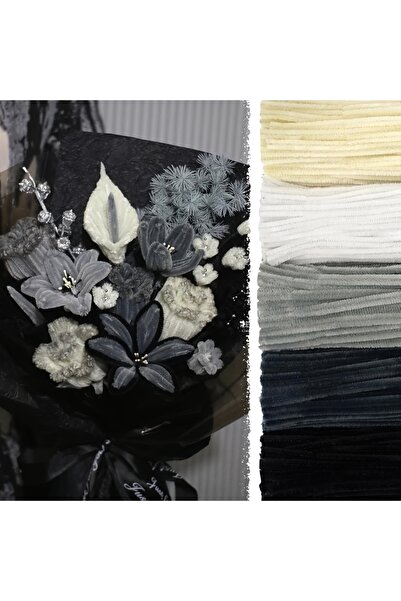 Choice7 مجموعة سوداء من 500/600 قطعة من منظفات الأنابيب، سيقان نسيج الشنيل، 1...