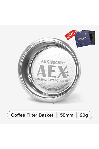 Choice1 فلتر قهوة AliKisscafe مقاس 58 مم، 20 جرام، متوافق مع مقاسات 51 مم و54...