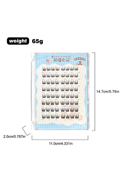 choice2 C 8Rows-XMY-101 رموش صناعية من المنك قابل للتنفس بدون غراء، رفيعة للغ...