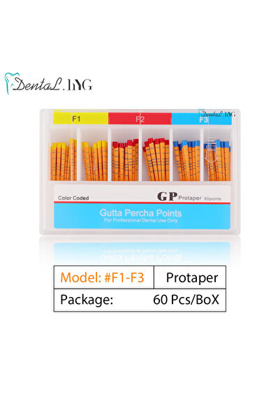 Choice26 بروتابر F1-F3، رؤوس غوتا بيركا للأسنان، علاج جذور الأسنان، أطراف من ...