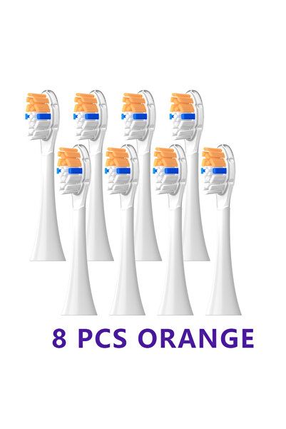Choice1 ٨ رؤوس فرشاة بديلة برتقالية اللون بحجم A3 لسلسلة فيليبس دايموند HX606...