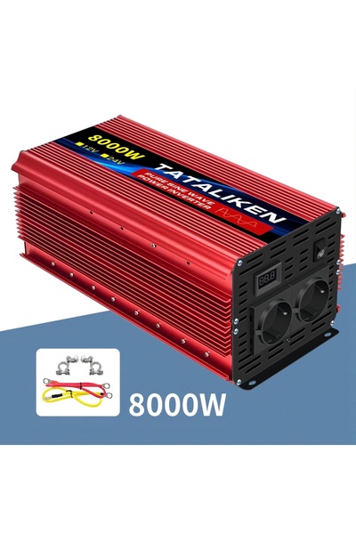 Choice8 12V8000W 50HZ EU Inverter Pure Sine Wave 2500W/3500W/4500W/5000WDC 12...