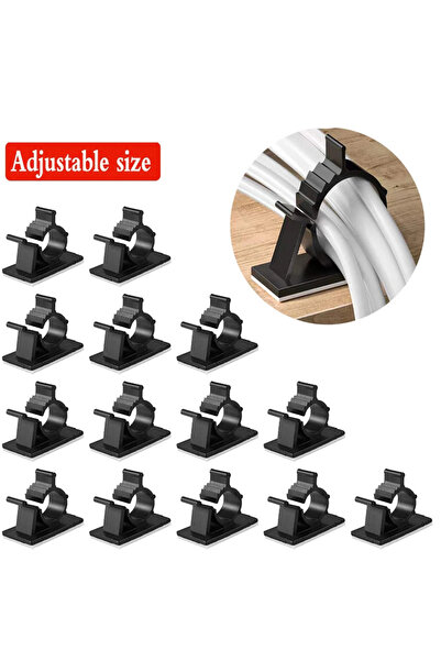 choice2 10 قطع من مشابك تنظيم الكابلات مقاس 22-25 مم، أربطة قابلة للتعديل، مث...