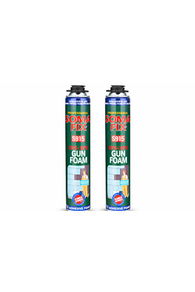 Somafix 2 Adet 750 ml Tabanca Ile Kullanılan Mantolama Yapıştırma Tam Gramajl...
