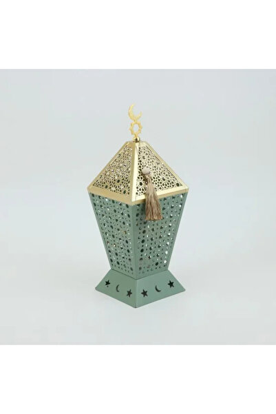 Generic Luxury Metal Ramadan Lantern in Green and Gold