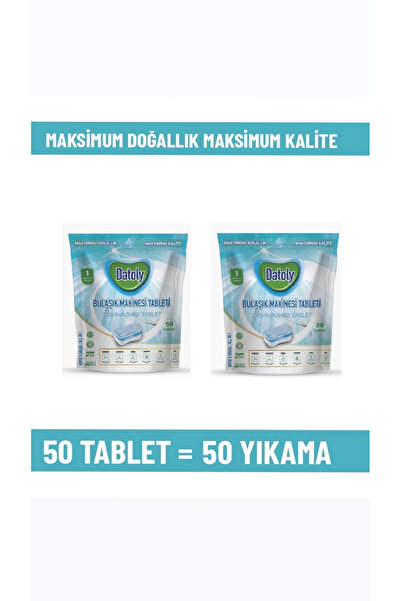DATOLY Bulaşık Makinesi Tableti - Süper 2'li ( 100 Tablet - 100 Yıkama )