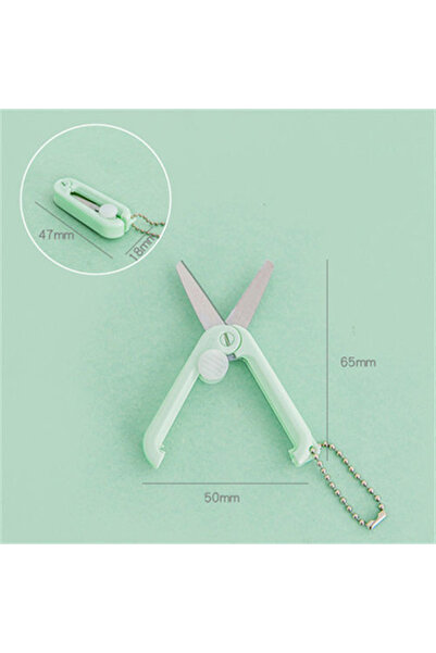 Choice5 مقص موراندي الأخضر المحمول الصغير، مقص إبداعي قابل للتمديد والطي، متع...