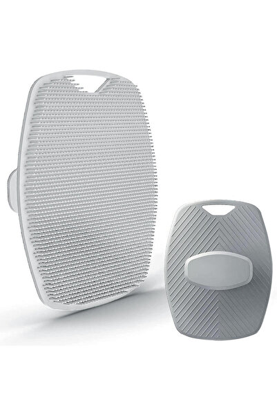 Choice17 فرشاة تقشير سيليكون ناعمة رمادية فاتحة اللون (قطعة واحدة) / 5 قطع، م...