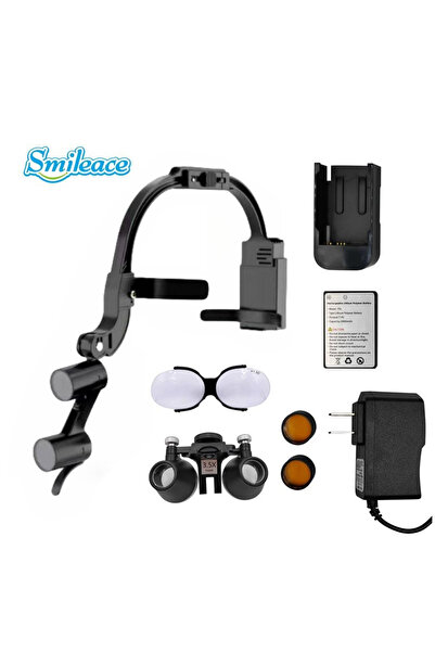 choice2 3.5X US Plug Binular Dental Loupes Wireless LED Dental Headlight Lamp...