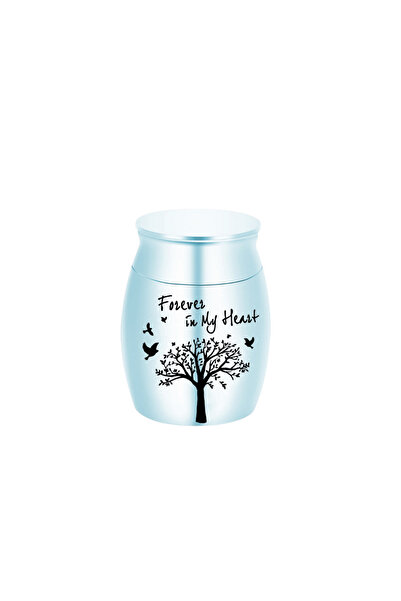 Choice Sky Blue 7 Colors Small Keepsake Urn for Human Ashes Tree of Life Crem...