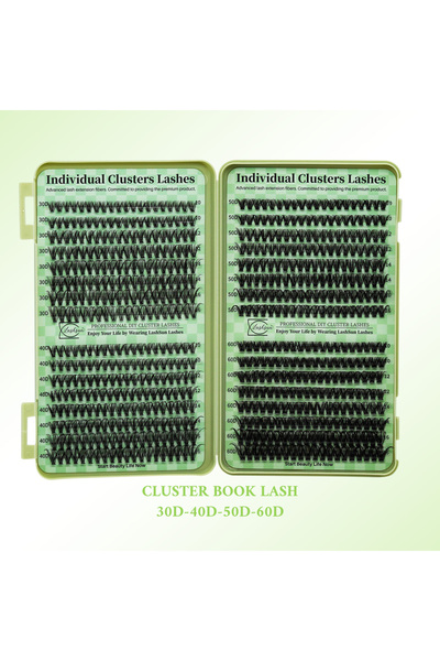 choice2 مجموعة رموش متنوعة 0.07 مم، 640 قطعة، 30D، 40D، 50D، 60D، من لاش صن. ...