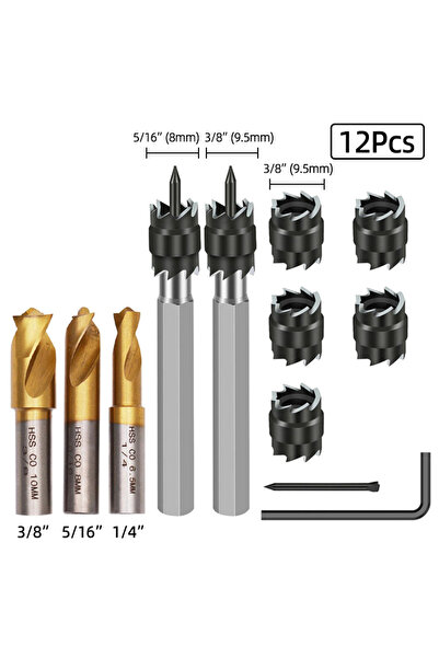 Choice13 12Pcs HSS Welding Remover Drill Double Sided Bits Metal Milling Cutt...