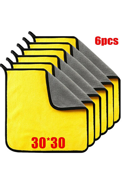 Choice1 منشفة تنظيف من الألياف الدقيقة سميكة وناعمة مقاس 30 × 30، 6 قطع، 1/2/...