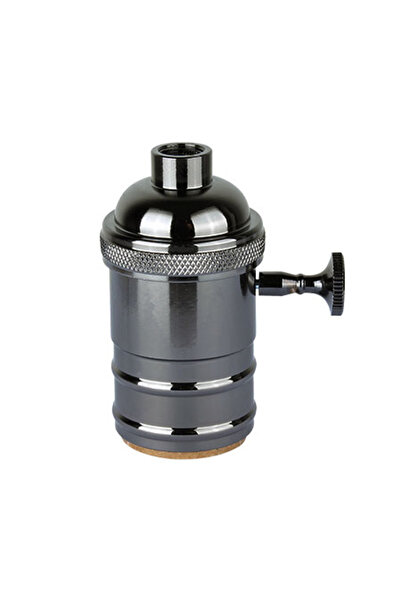 choice2 1PCS Pearl Black E27 Lamp Holder Vintage Edison bulb Base Screw Bulb ...