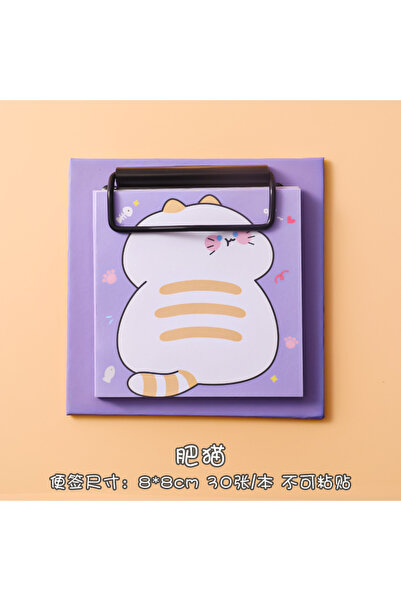 Choice1 قلم ملاحظات لاصقة بتصميم قطة كرتونية، قطعة واحدة، دفتر ملاحظات لاصقة،...