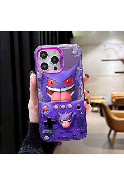 Choice غلاف هاتف صلب بتصميم بيكاتشو وجينجار من بوكيمون، متوافق مع آيفون 16 بر...