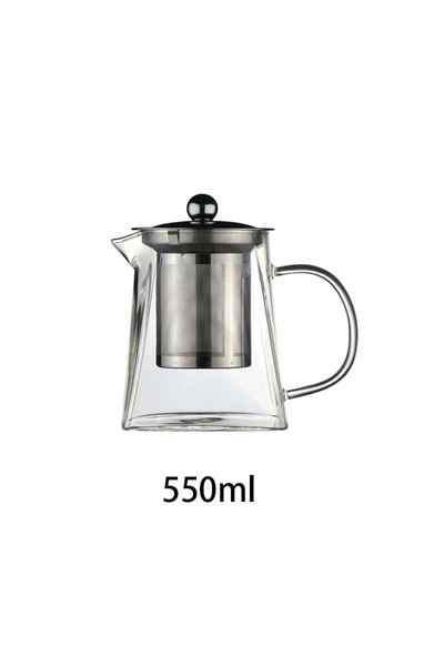 Choice3 550ml FOME Borosilicate Glass Tea Kettle With Removable Stainless Ste...