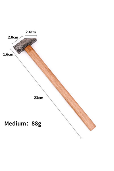 Choice Medium Square Wooden Handle Hammer Making Gold and Silver Tools Jewelr...