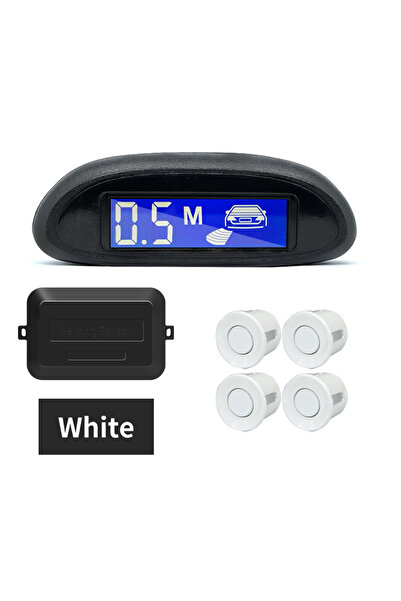 Choice4 حساسات ركن بيضاء من سينوفكل للسيارات المزودة بنظام ركن آلي وشاشة LED ...