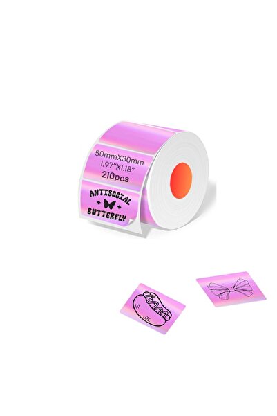 Choice12 ملصق طابعة ملصقات حرارية ثلاثية الأبعاد من كايشن، بنفسجي - 50 × 30 م...