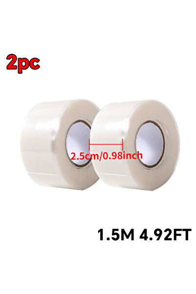 Choice4 شريط لاصق ذاتي مقاوم للماء، أبيض اللون، قطعتان، لإصلاح وسد التسريبات،...