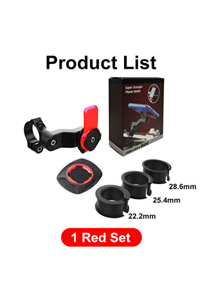 choice2 حامل هاتف للدراجة باللون الأحمر، قابل للتعديل، مناسب للدراجات الجبلية...