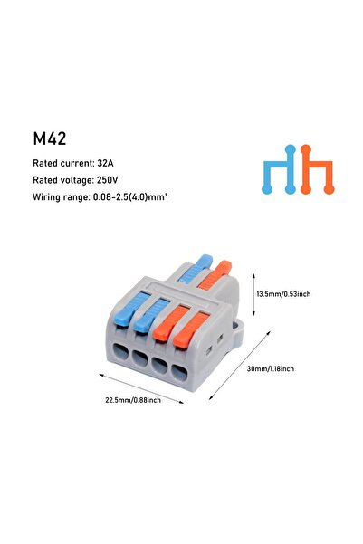 Choice3 10 PCS M42 10PCS Mini Fast Wiring Cable Connectors Universal Compact ...